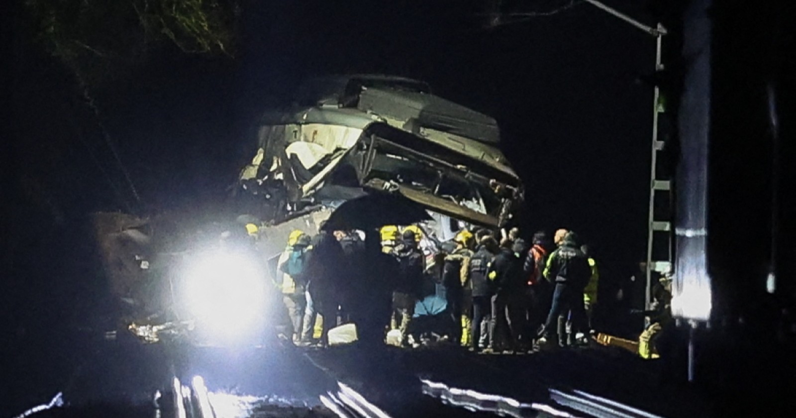 Zugunglück in Katalonien.