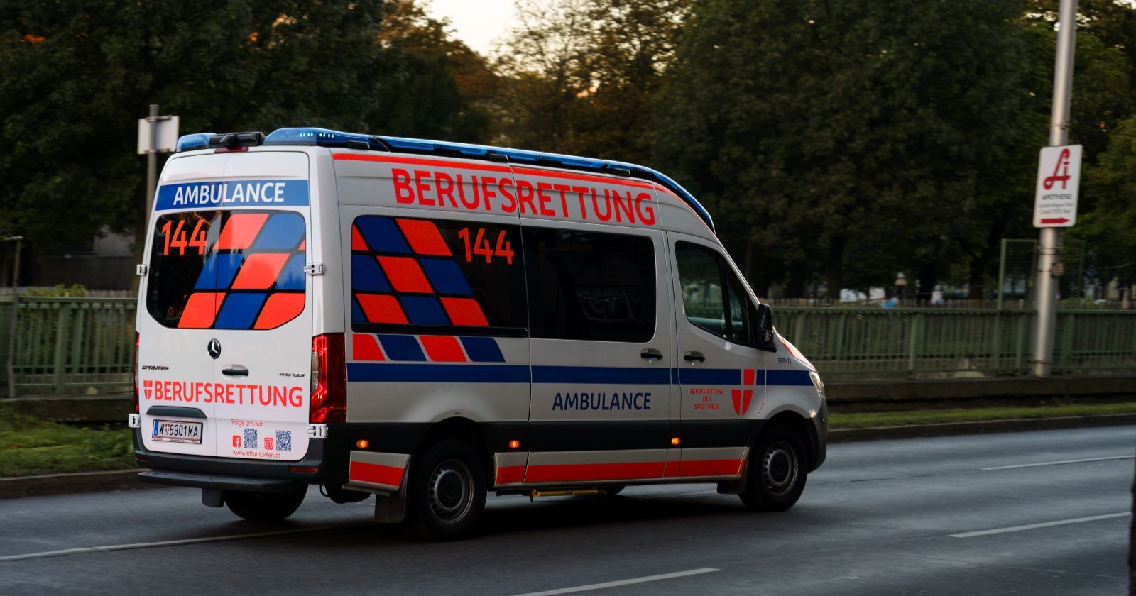 Rettung auf Straße