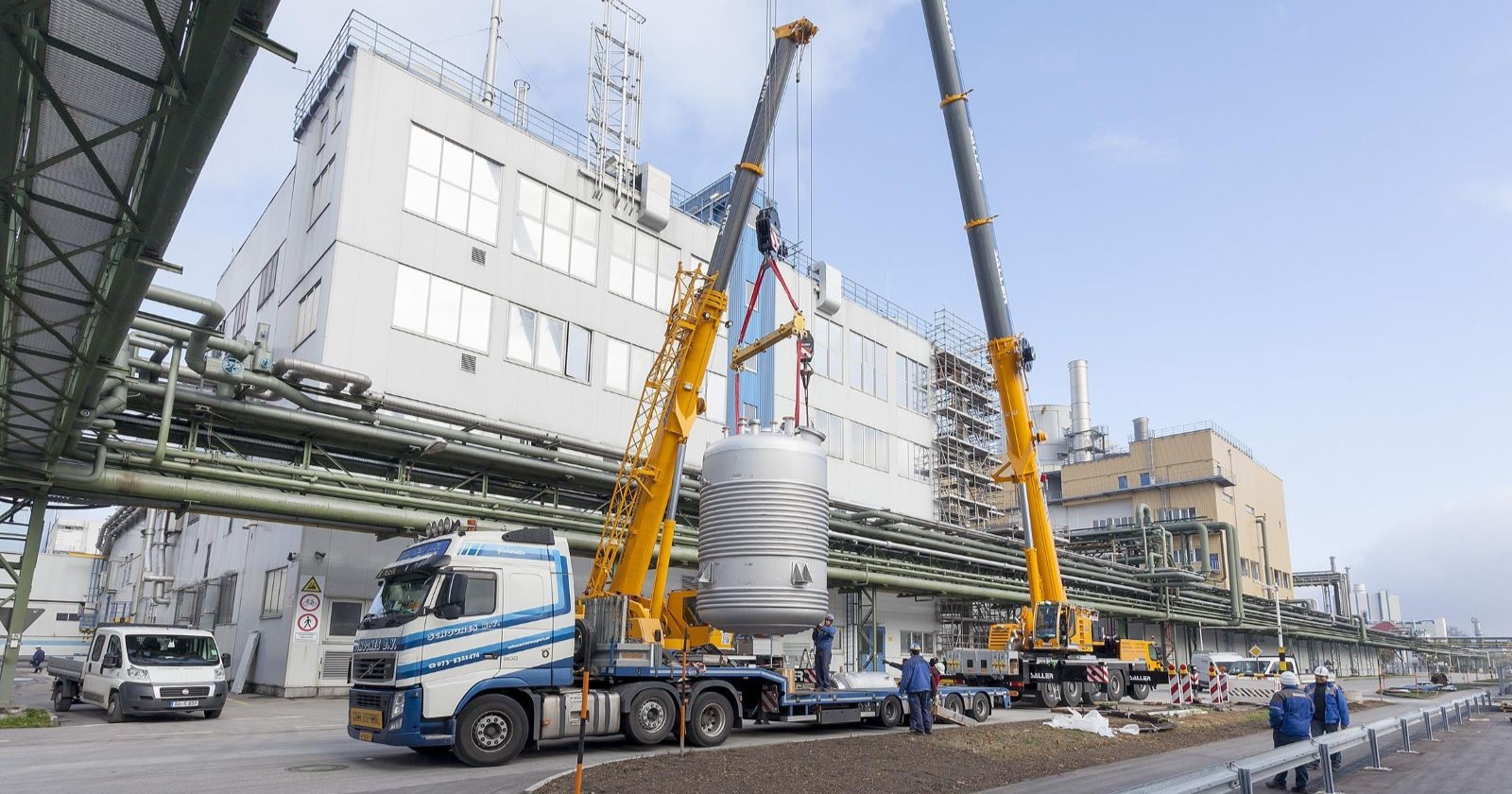 Außenansicht des Wacker Chemie Werkes in Burghausen