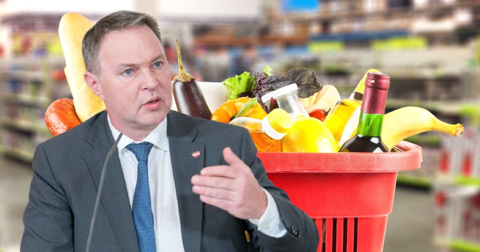 Vizekanzler Andreas Babler: Die Mehrwertsteuer auf gewisse Grundnahrungsmittel wird gesenkt.