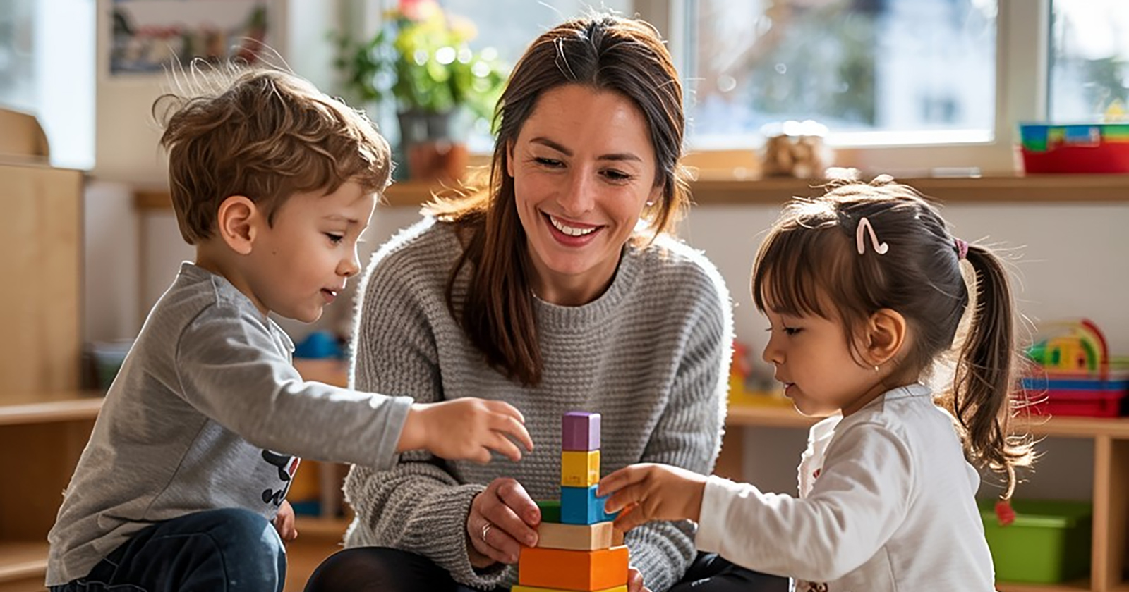 Tagesmutter bei der Betreuung kleiner Kinder | Credit: Hilfswerk Salzburg