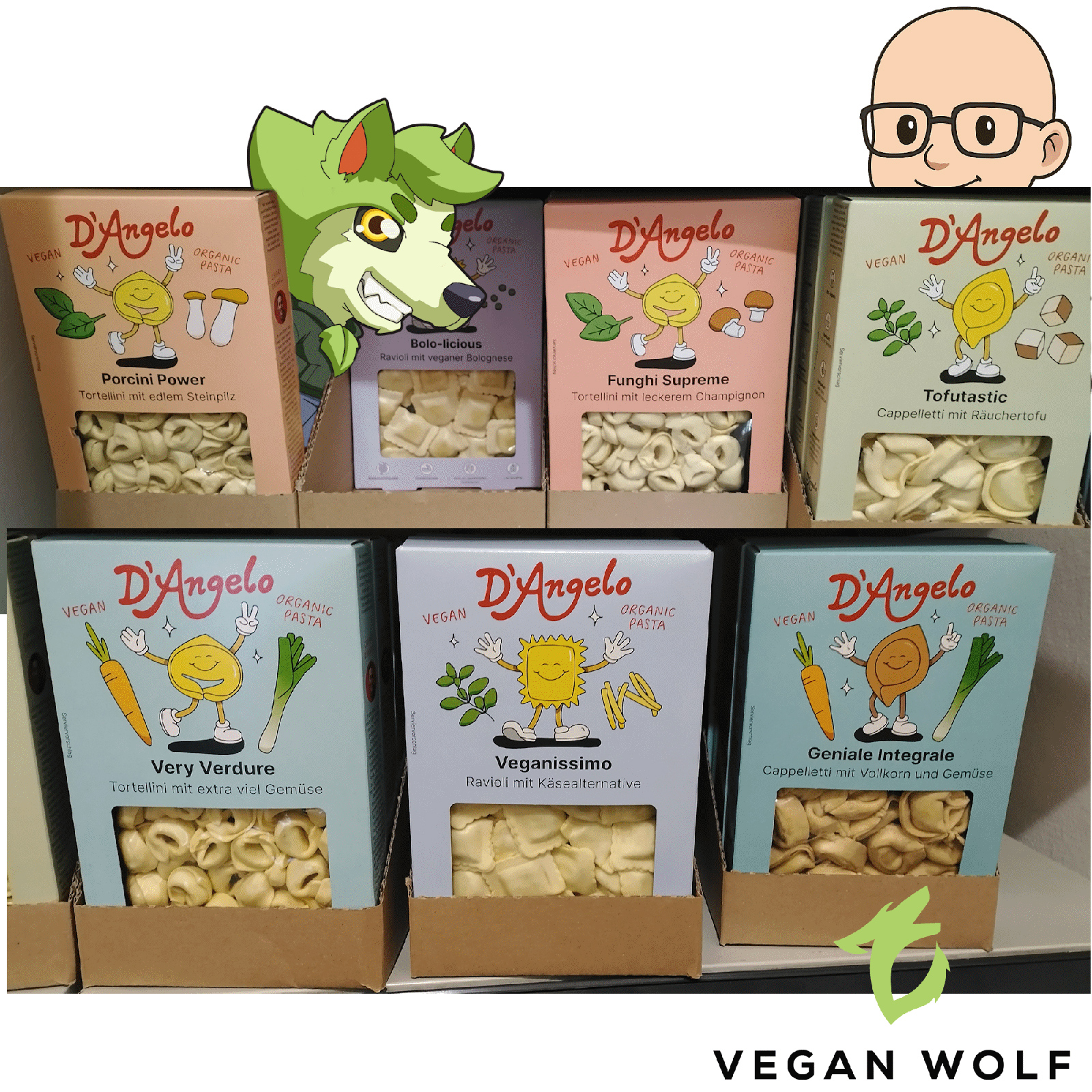 Vegane Pasta in Packungen | Credit: Vegan Wolf