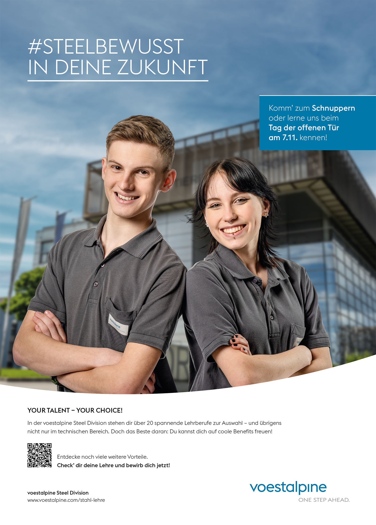 Männlicher und weiblicher Lehrling | Credit: voestalpine