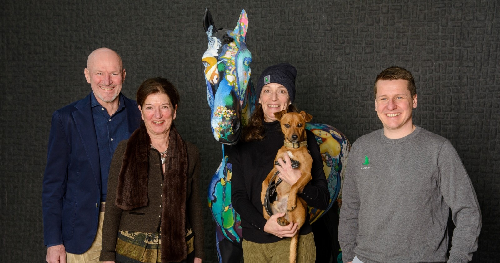 Mit „Pferdinand“: Alexander Strobl, Birgit Maier, Daniela Thiel und Andreas Haider (v. li.).