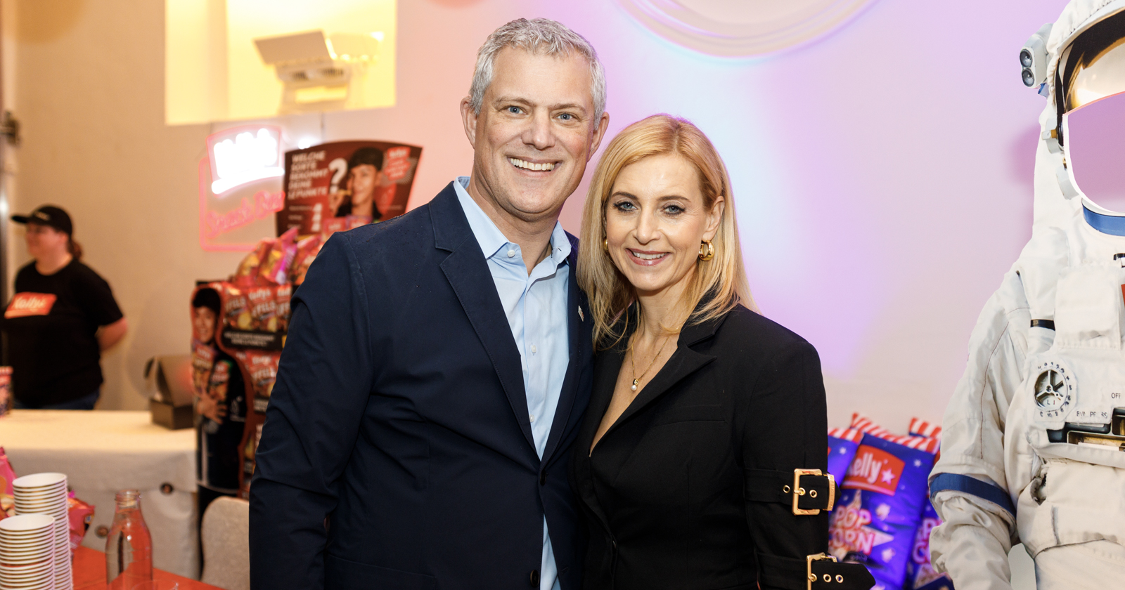 Duo bei der Auftaktveranstaltung zum Kelly’s Chipscontest