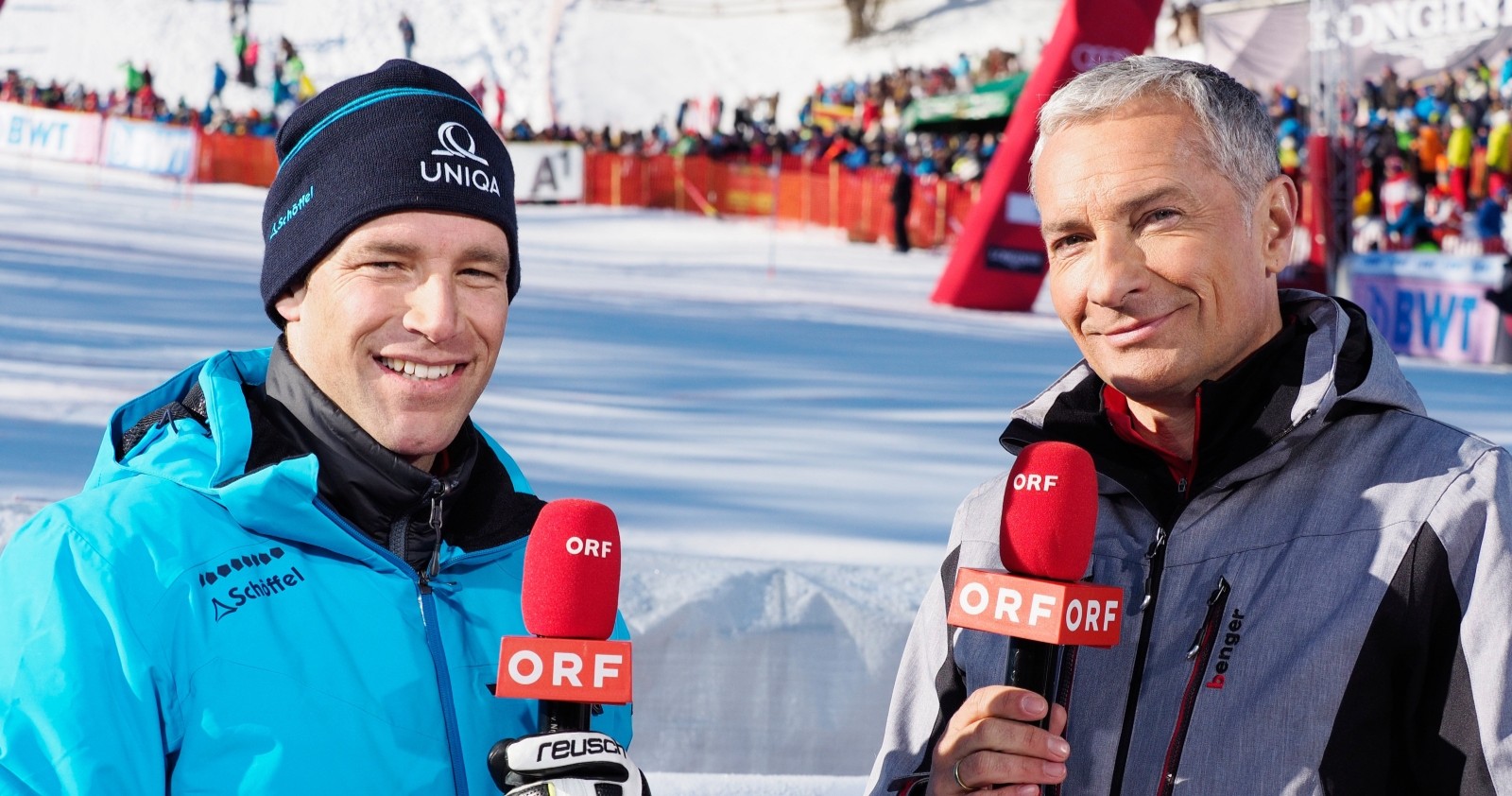 Benni Raich und Rainer Pariasek: 60. ORF-Übertragung aus Kitzbühel.
