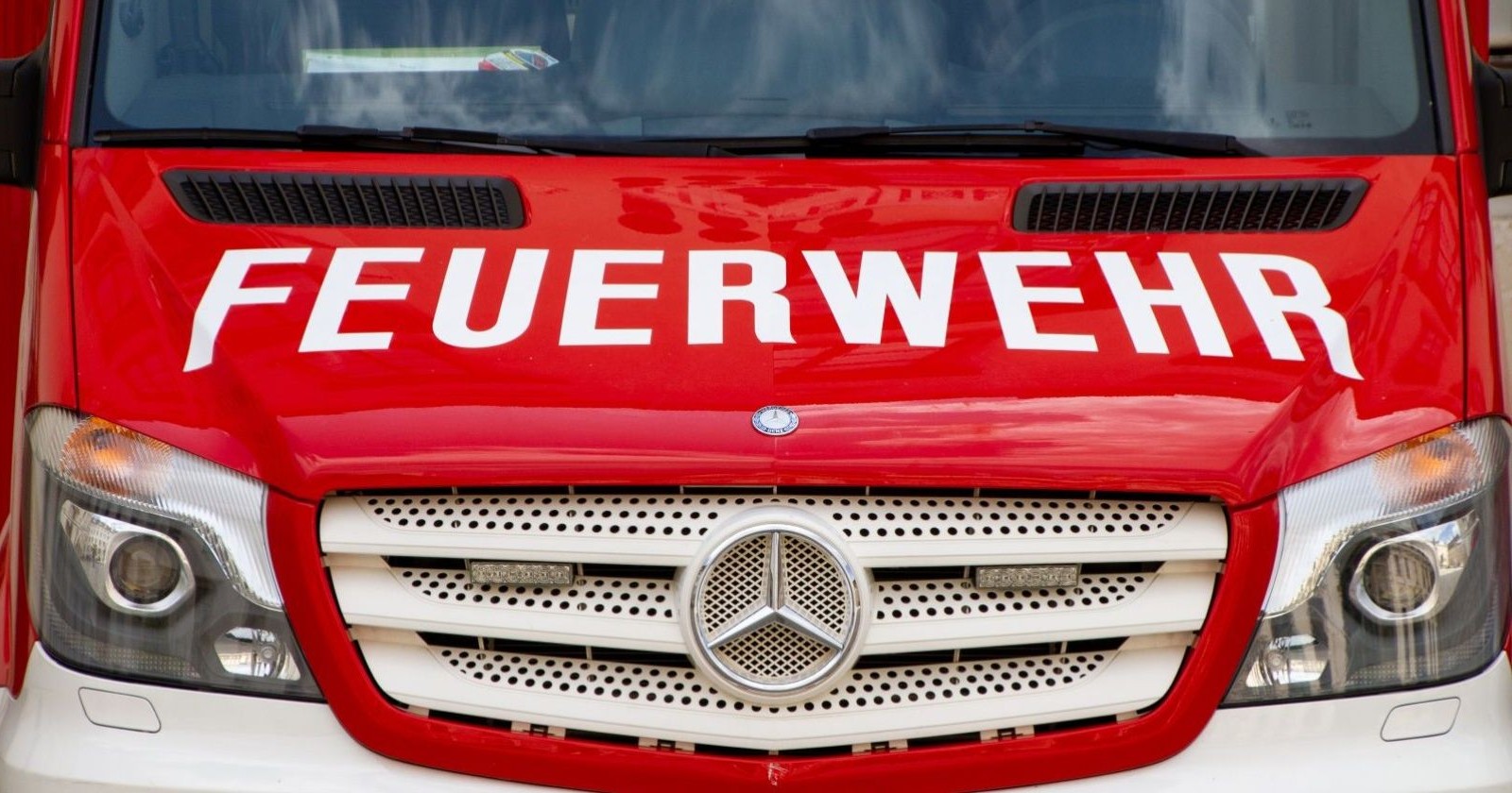 Außenansicht eines Feuerwehrwagens