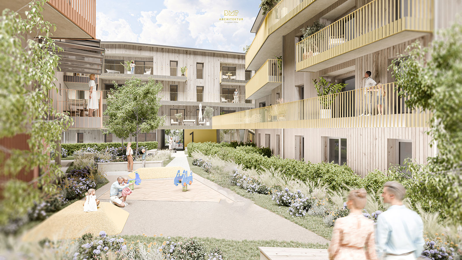 Moderne Wohnhausanlage Heimat Österreich | Credit: BMP Architektur