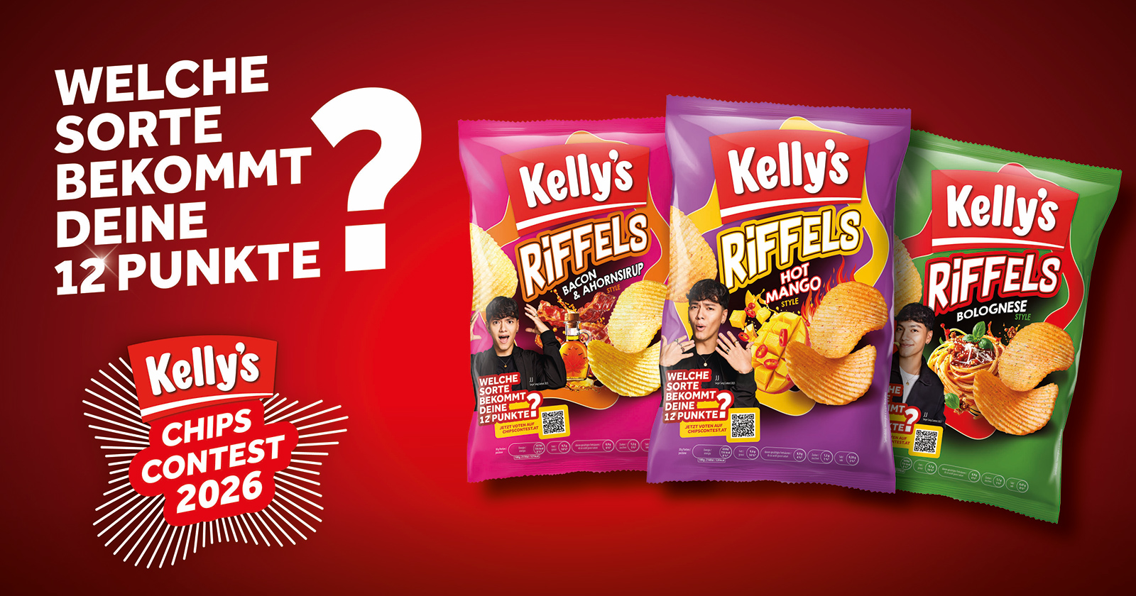 Verschiedene Chips-Packungen | Credit: Kelly's