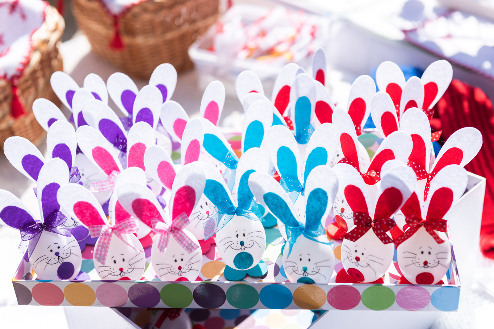 Selbstgebastelte Osterhasen | Credit: Franz Gerdl