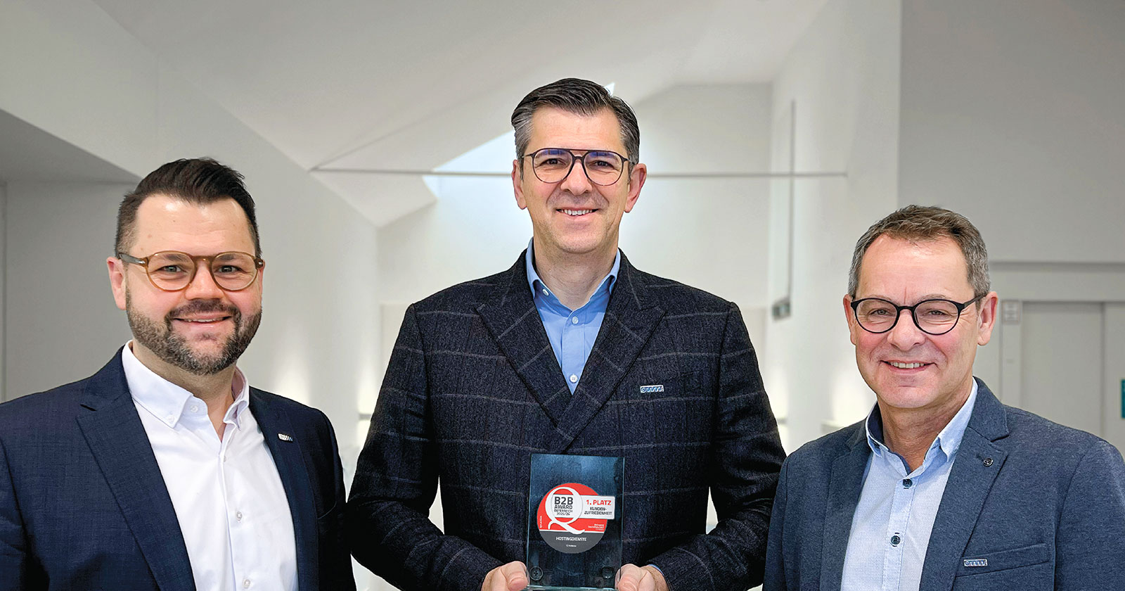 DI Roland Neumayr, BSc, Head of Network / Datacenter, eww ITandTEL, Nermin Adzamija, Head of eww ITandTEL, und Martin Leeb, Head of IT-Services, eww ITandTEL | Credit: ITandTEL