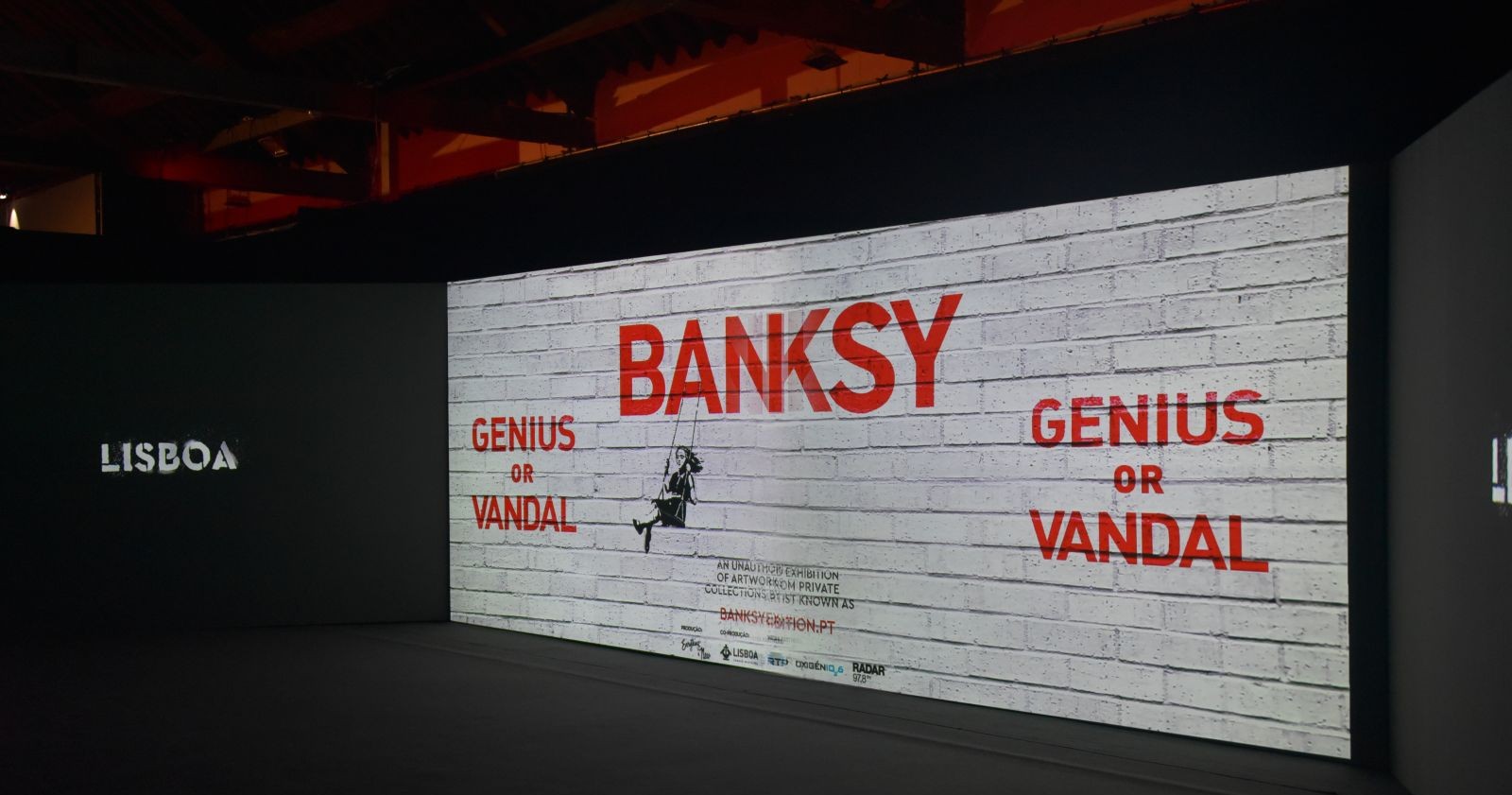 Ausstellung des Künstlers Banksy in der portugiesischen Hauptstadt Lissabon
