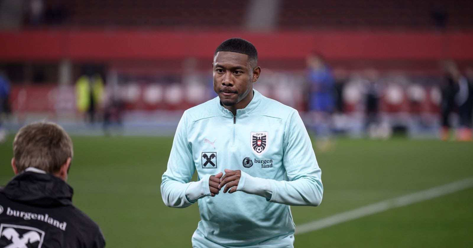 David Alaba während der Vorbereitung auf ein WM-Qualifikationsspiel