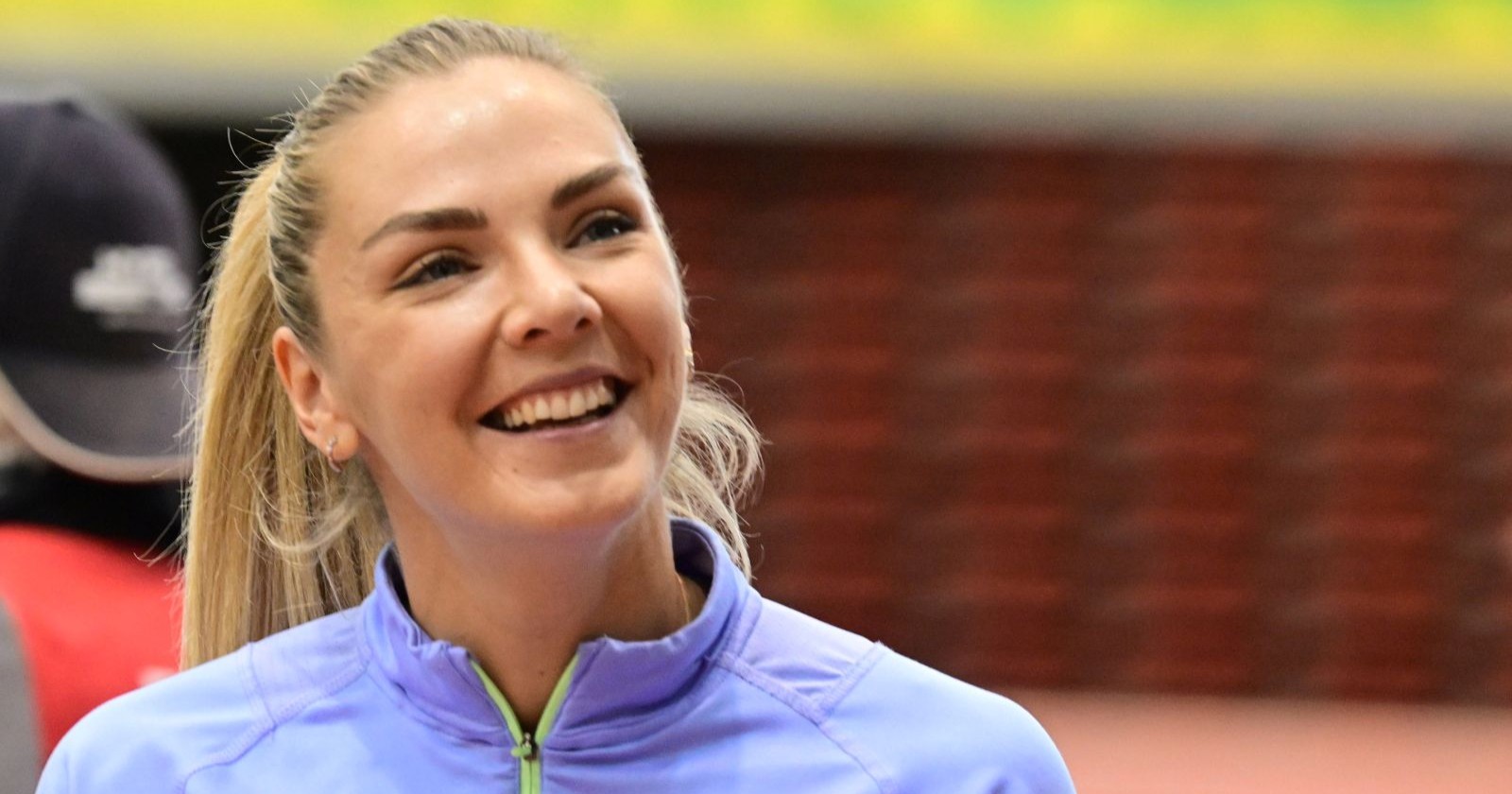 Siebenkämpferin Ivona Dadic auf einem Wettkampf, die 32-Jährige hat geheiratet