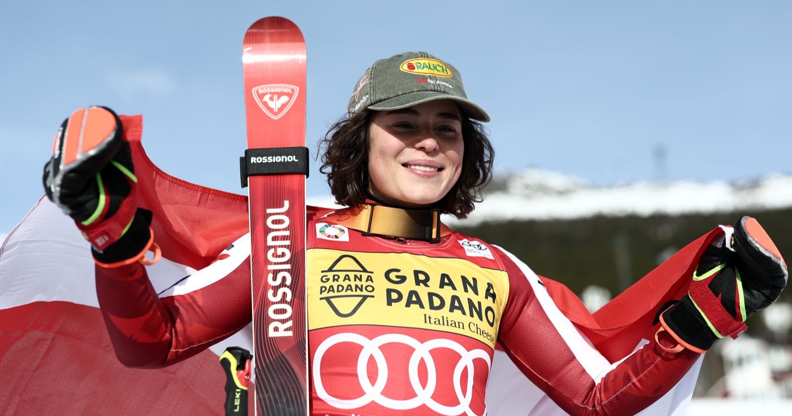 Julia Scheib bei der Siegerehrung.