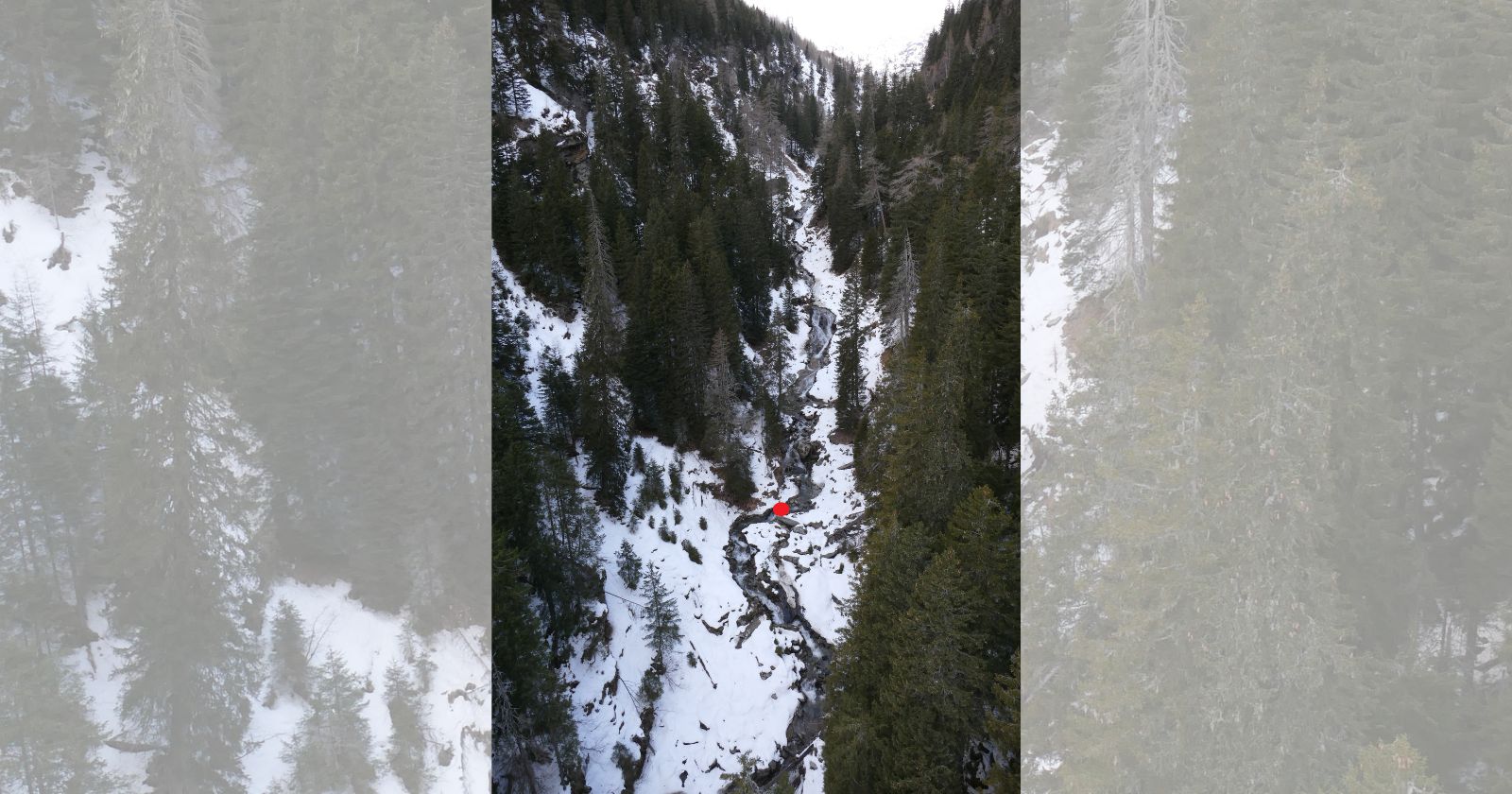 Fundstelle des toten Mannes am Mölltaler Gletscher in Kärnten