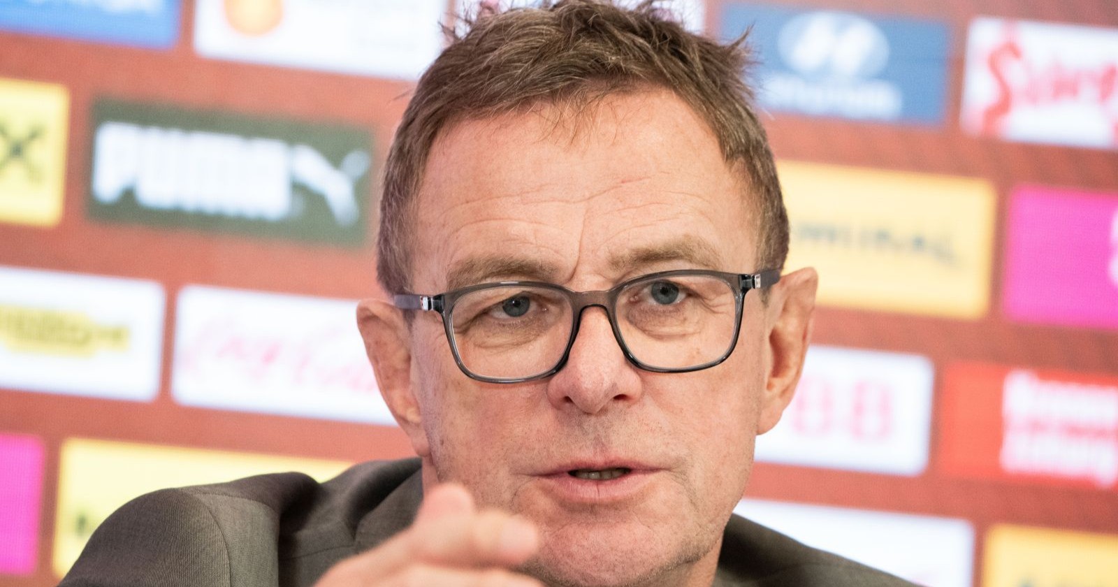 Teamchef Ralf Rangnick am Dienstag, 04. November 2025, während der ÖFB Kaderbekanntgabe in Wien vor den WM-Quali-Spielen gegen Zypern und Bosnien-Herzegowina.