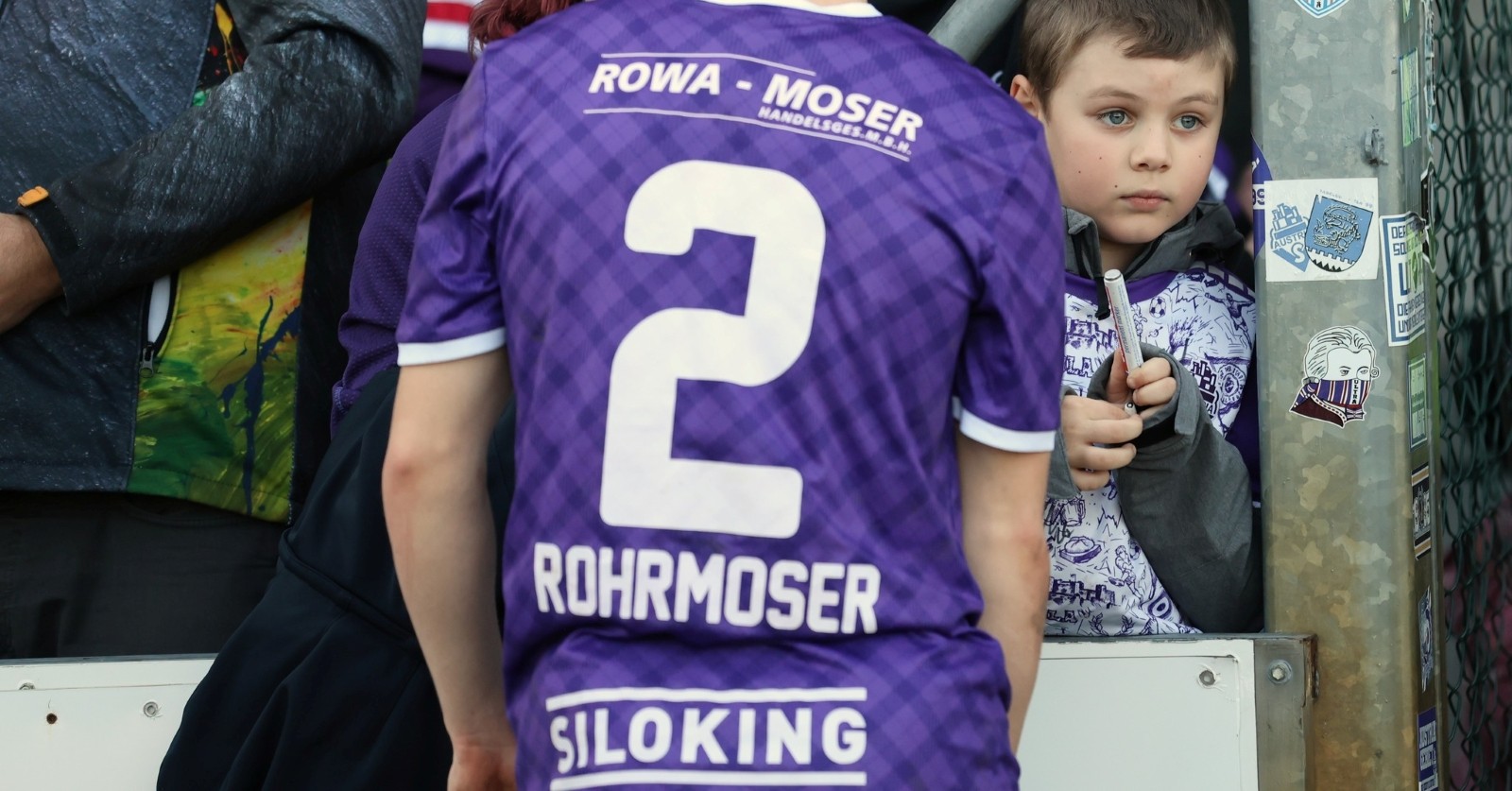 Tobias Rohrmoser nach seinem ersten Pflichtspieleinsatz für die Austria Salzburg.