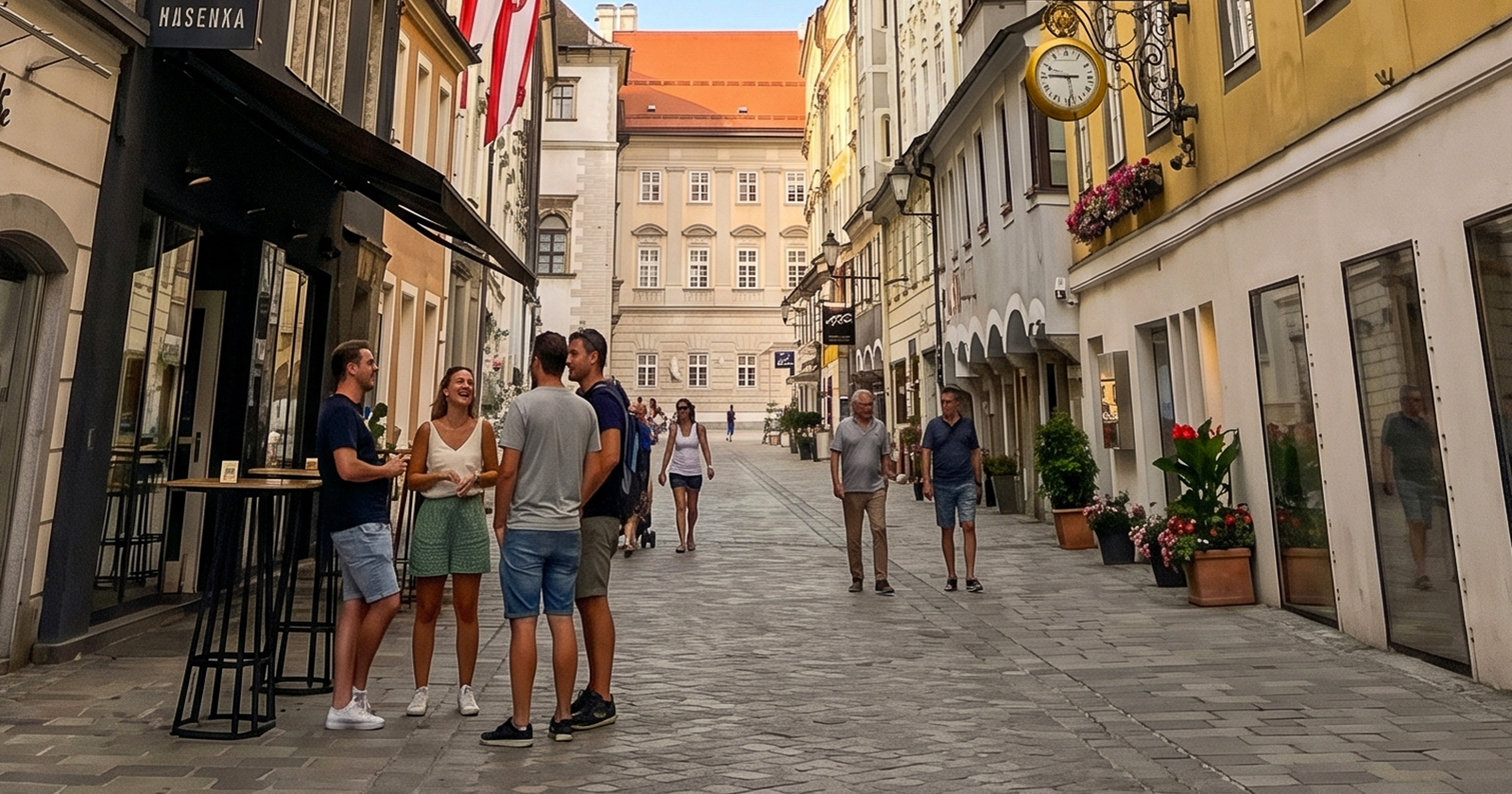 Linzer Seitengasse im Sommer | Credit: VP Linz