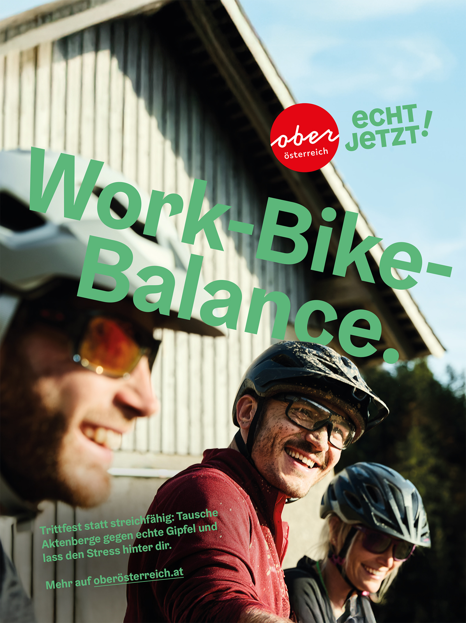 Radfahrer bei einer Pause | Credit: Oberösterreich Tourismus/Stefan Mayerhofer