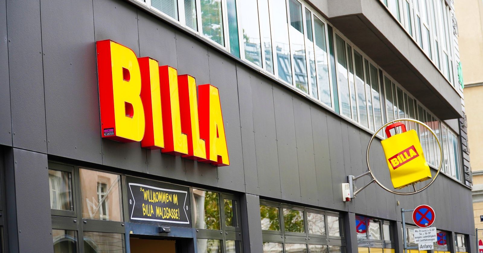 Billa Filiale in Wien als Symbolbild für die neue Billa Hauszustellung mit Foodora