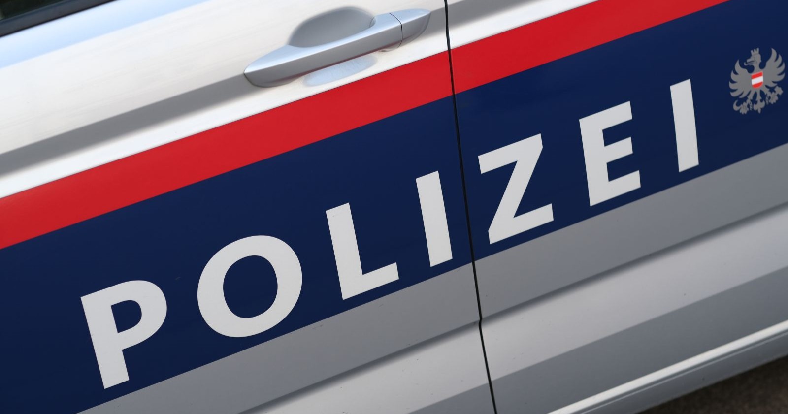 Außenansicht eines Wagens der Wiener Polizei