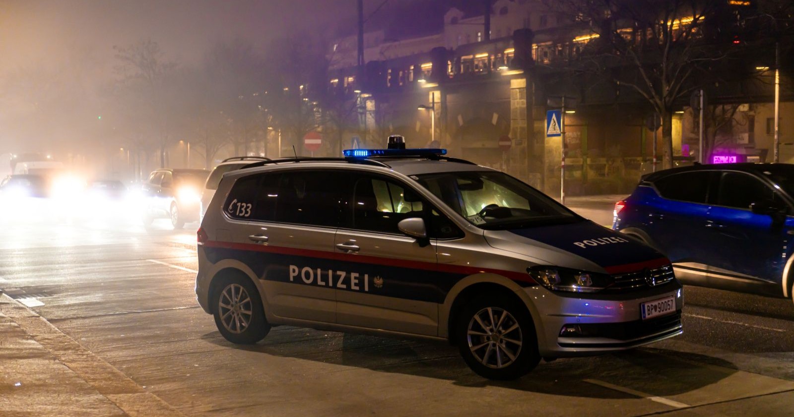 Polizei am Währinger Gürtel in Wien