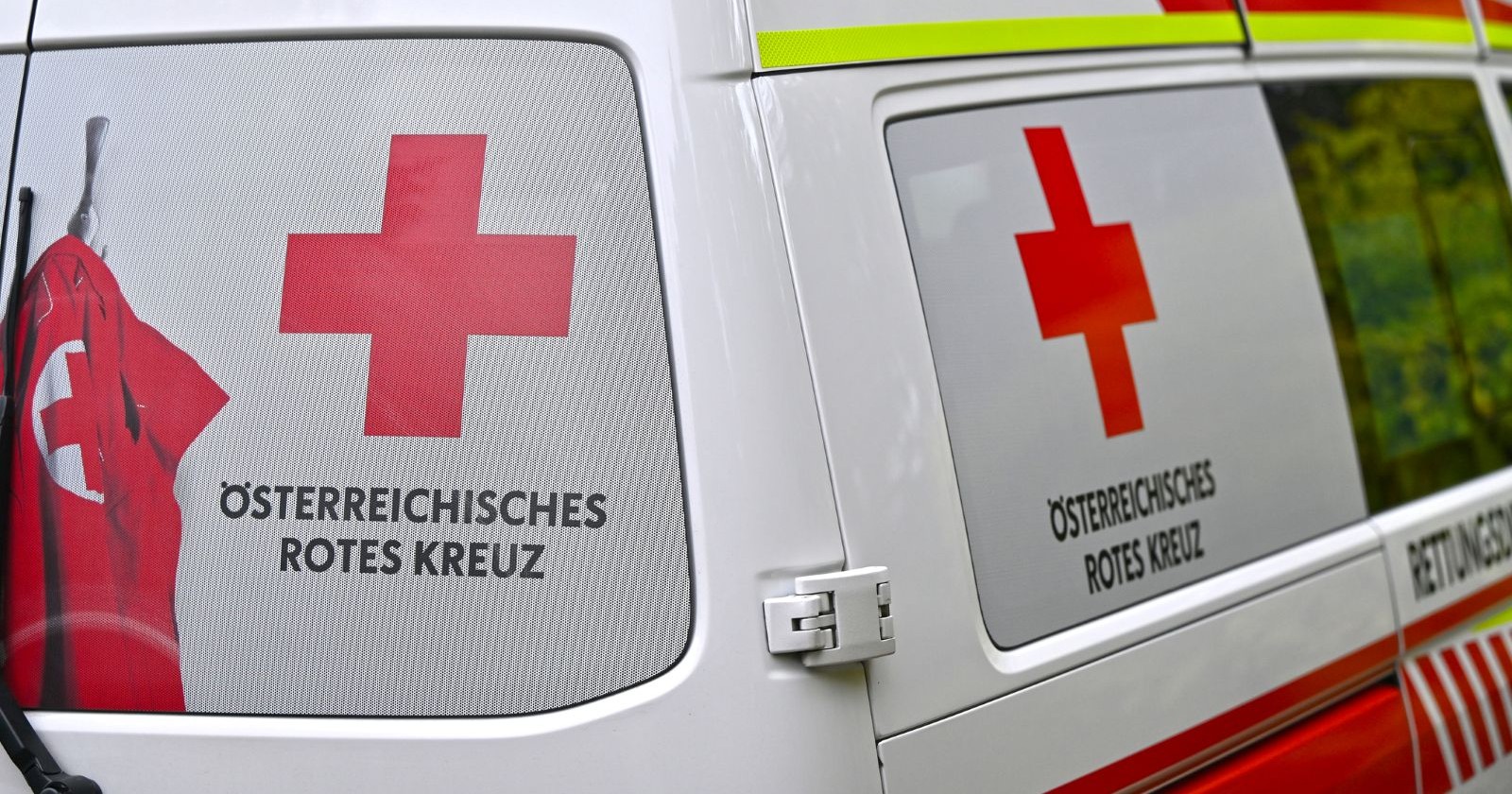 Rettungswagen in Österreich.