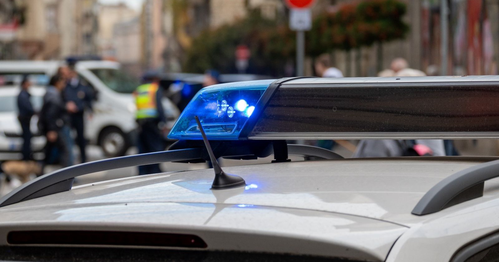 Polizei in Ungarn als Themenbild für die Bombendrohungen während der Wahl