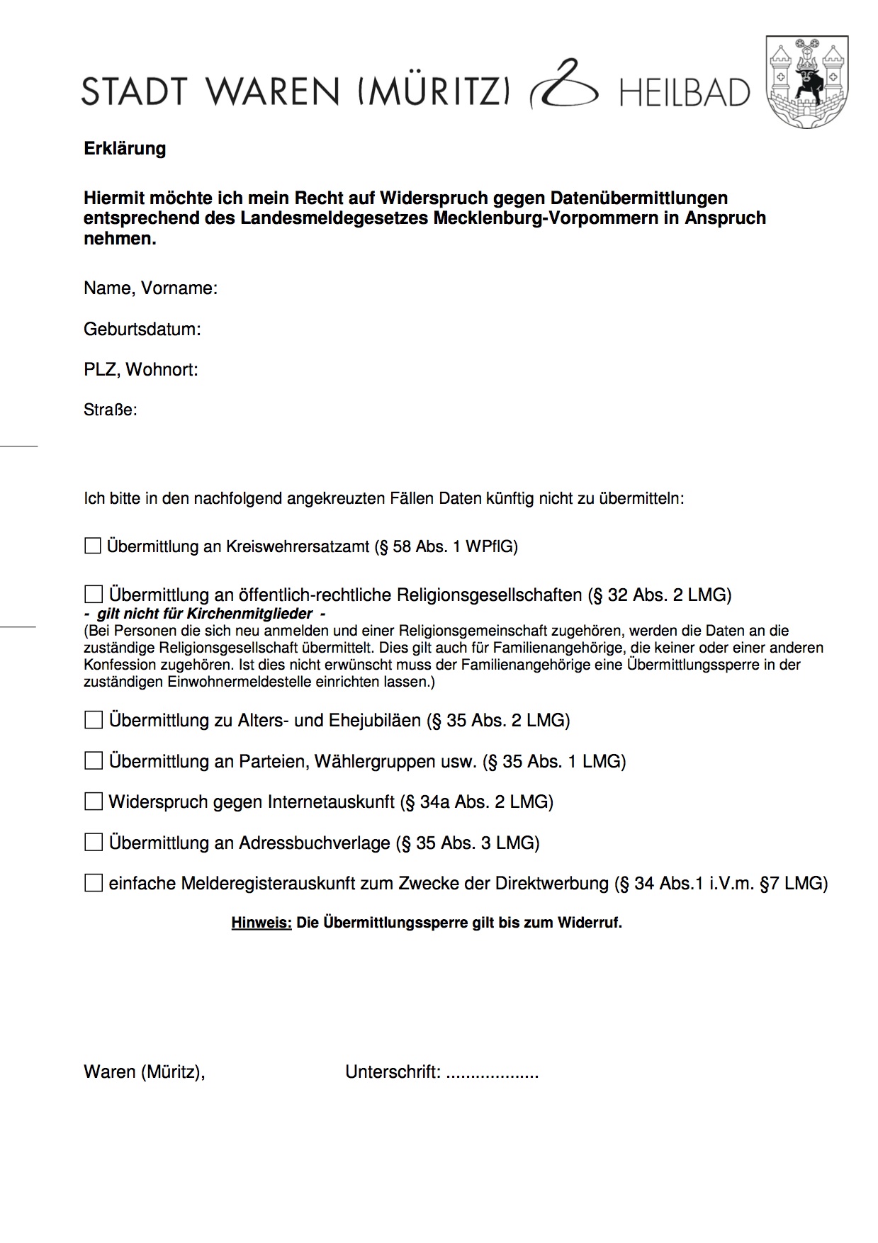 Widerspruch_Datenuebermittlung