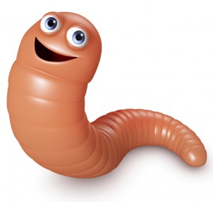 cartoon worm