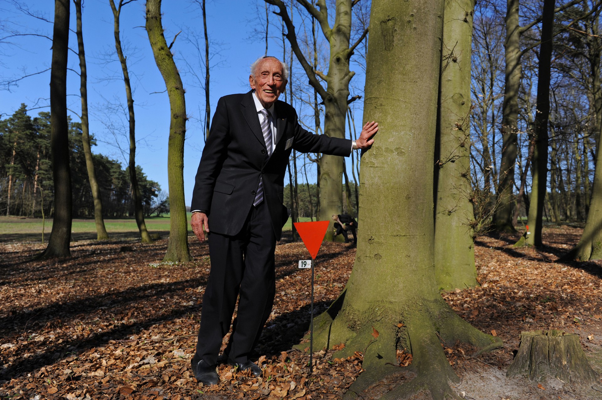 20100416 Below, Gedenkstätte Todesmarsch im Belower Wald im Rahmen von: 65. Jahrestag der Befreiung der Häftlinge des Konzentrationslagers Sachsenhausen Foto: Stefan Erhard