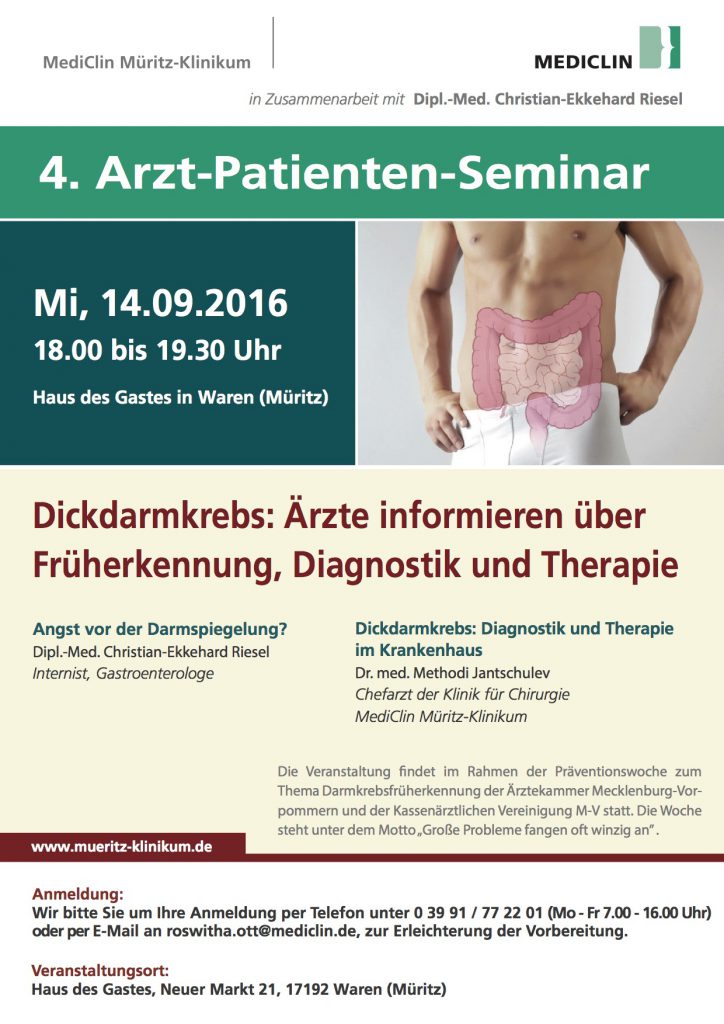 Plakat APS Dickdarmkrebs