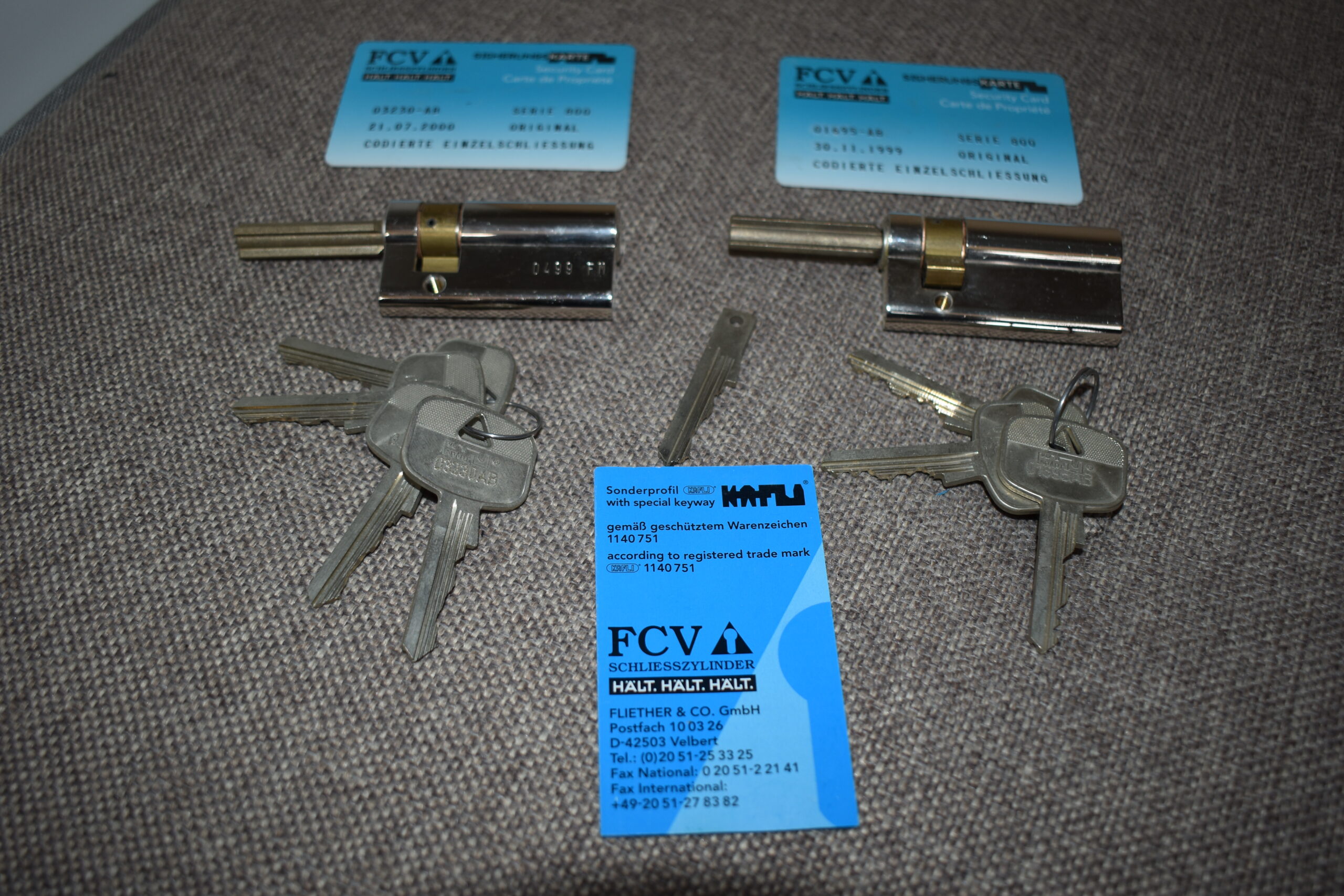 KAFLI Schließzylinder Fliethomatic-ZYL 860