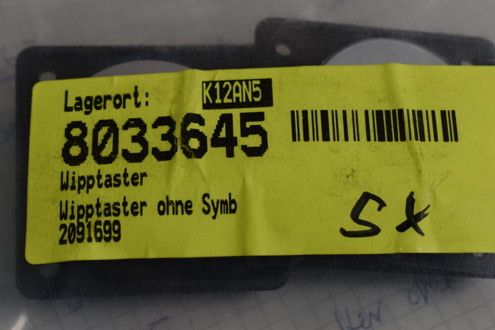 Berker Wippschalter ohne Symbol 21563 Silber matt