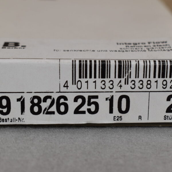 Berker Integro Flow Schalter Abdeckung Rahmen 2fach schwarz glänzend