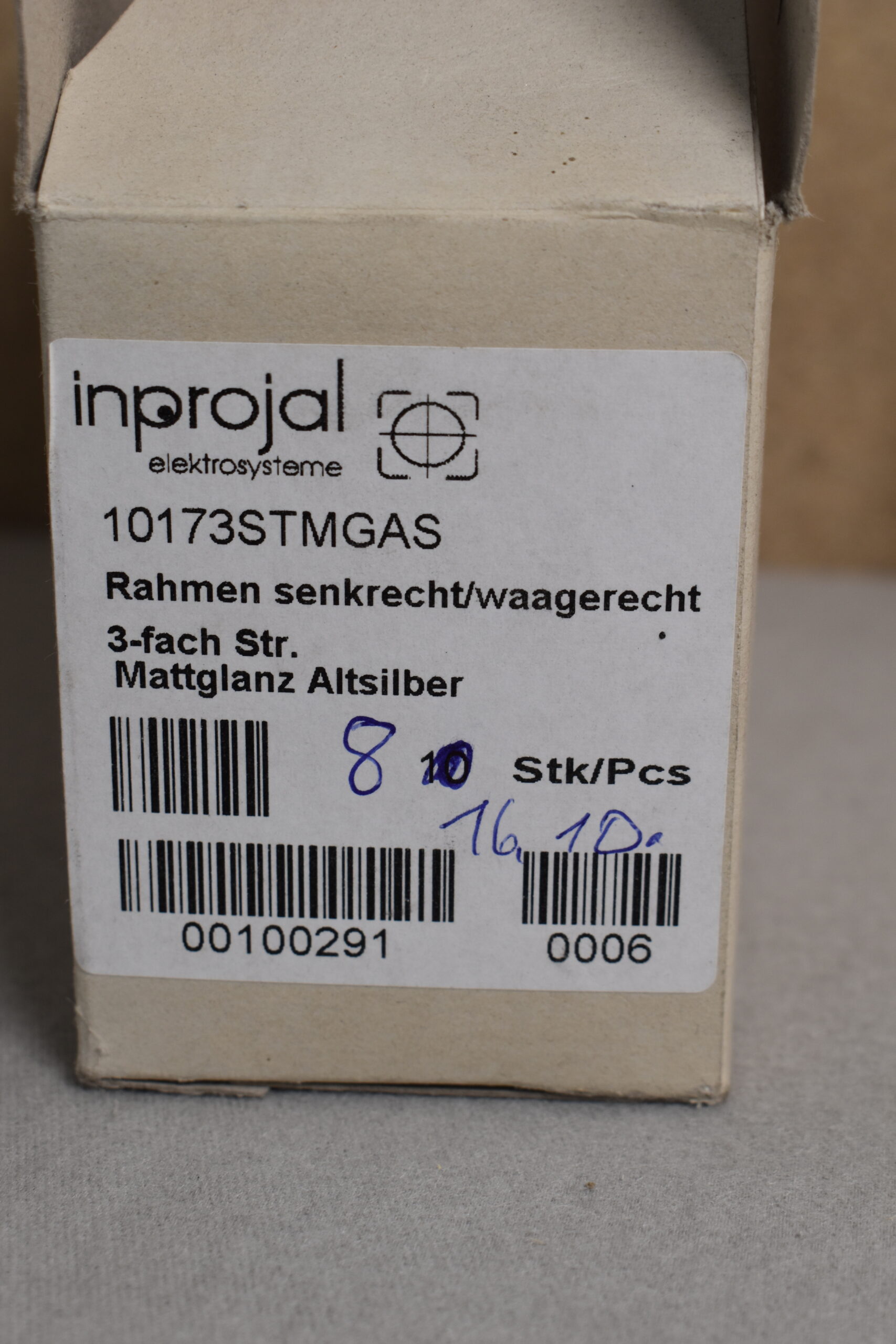 Inprojal Rahmen 3fach Altsilber matt