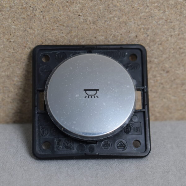 Berker Wippschalter 21910/0 silber Licht mit Schutzfolie