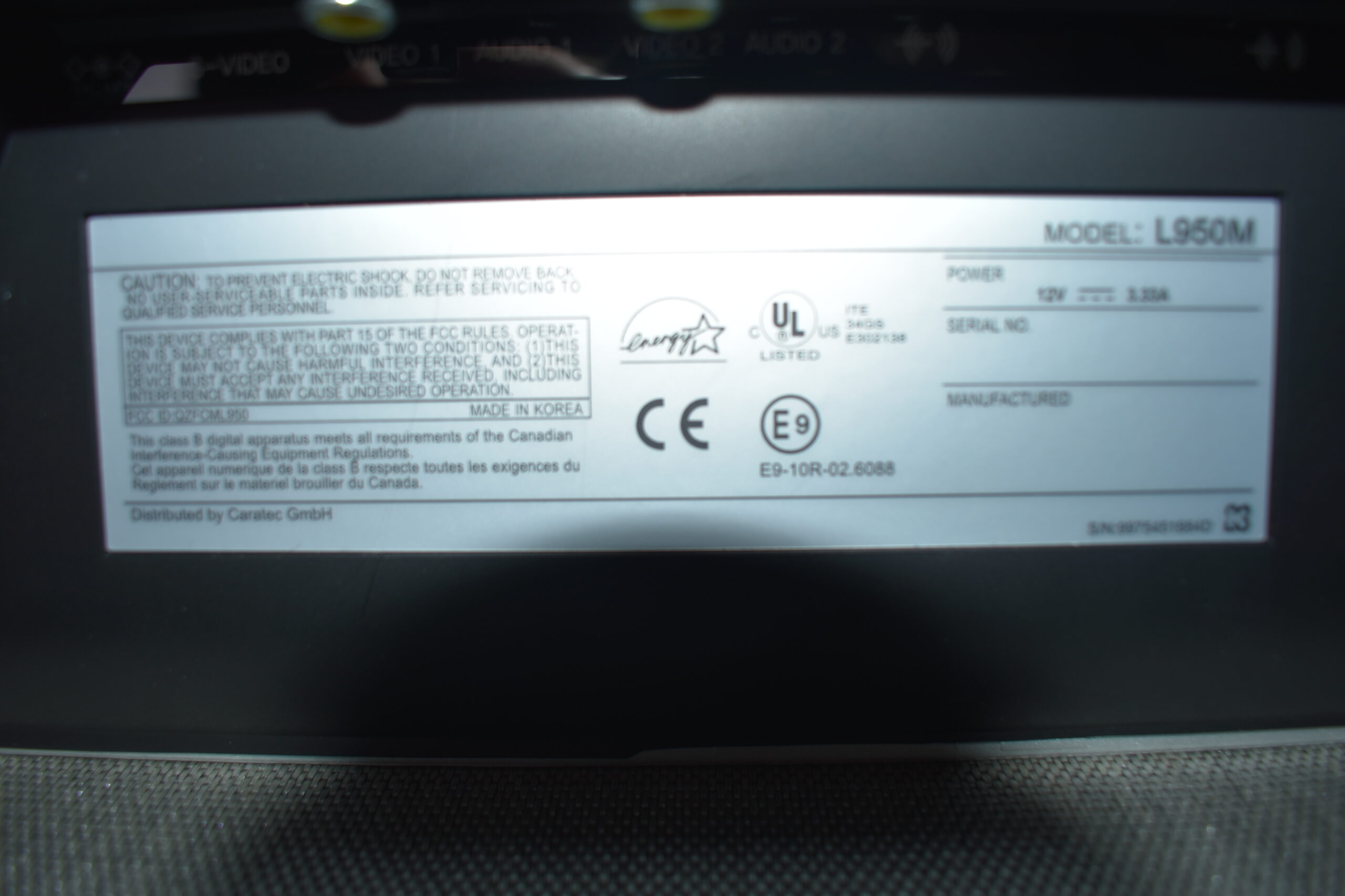 Caratec L950M TV 2010