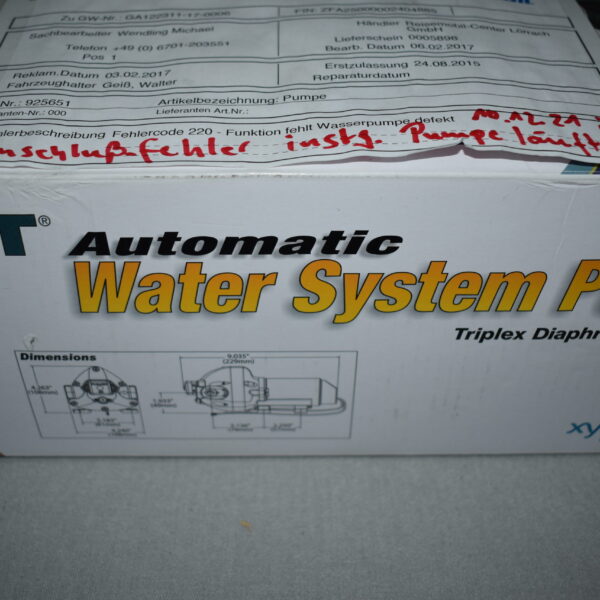 Flojet Wasserpumpe mit Adapter Model: R3426501A