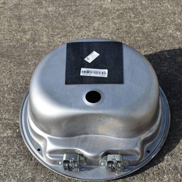 Dometic Spülbecken aus Edelstahl mit Glasdeckel Durchmesser ca. 42 cm