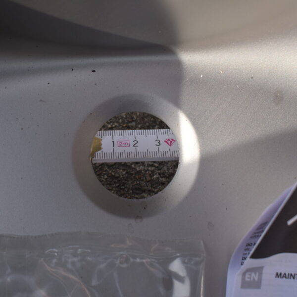 Dometic Spülbecken aus Edelstahl mit Glasdeckel Durchmesser ca. 42 cm