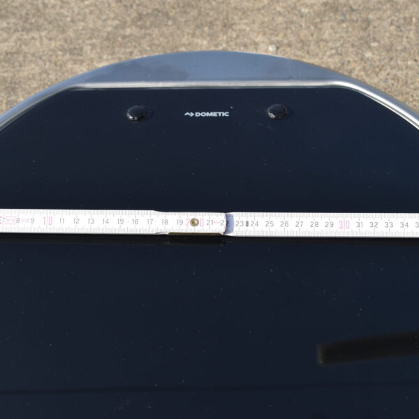 Dometic Spülbecken aus Edelstahl mit Glasdeckel Durchmesser ca. 42 cm