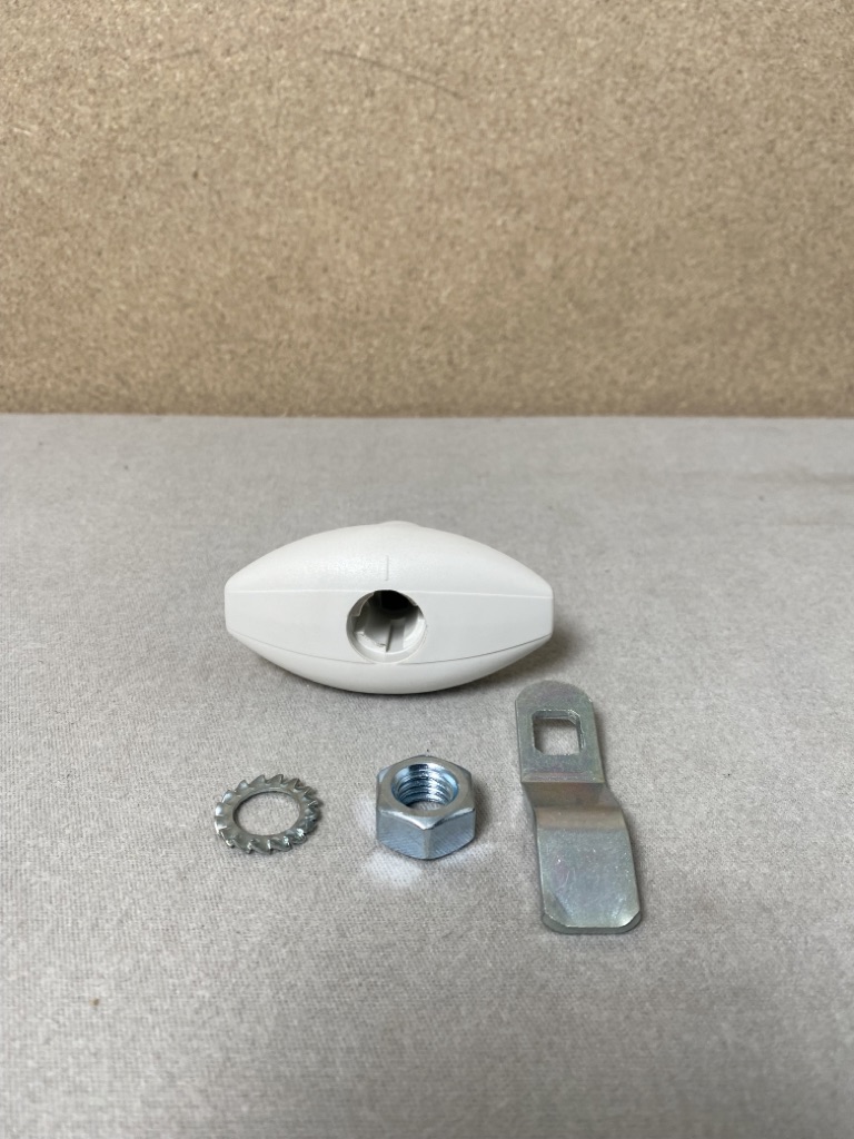 Kofferklappenschloss Klappenschloss bis 32mm weiß