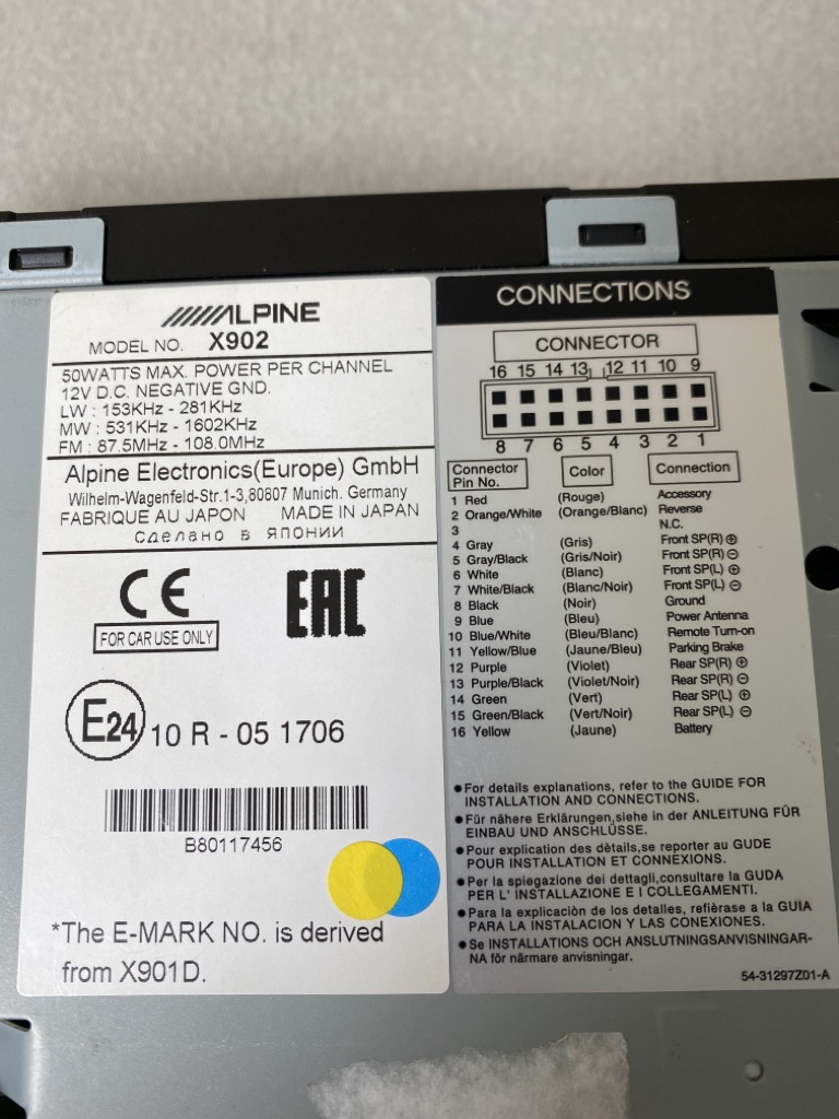 Alpine Verstärker X902 50 Watt – Bild 3