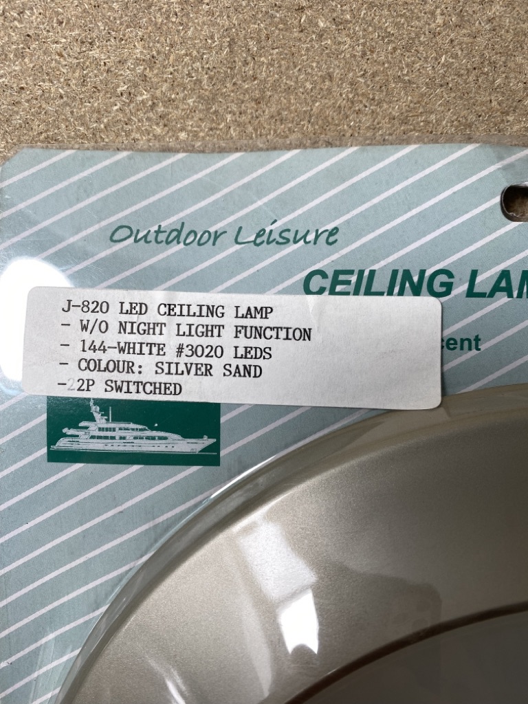 Outdoor Leisure LED Ceiling Lampe silber / Sand