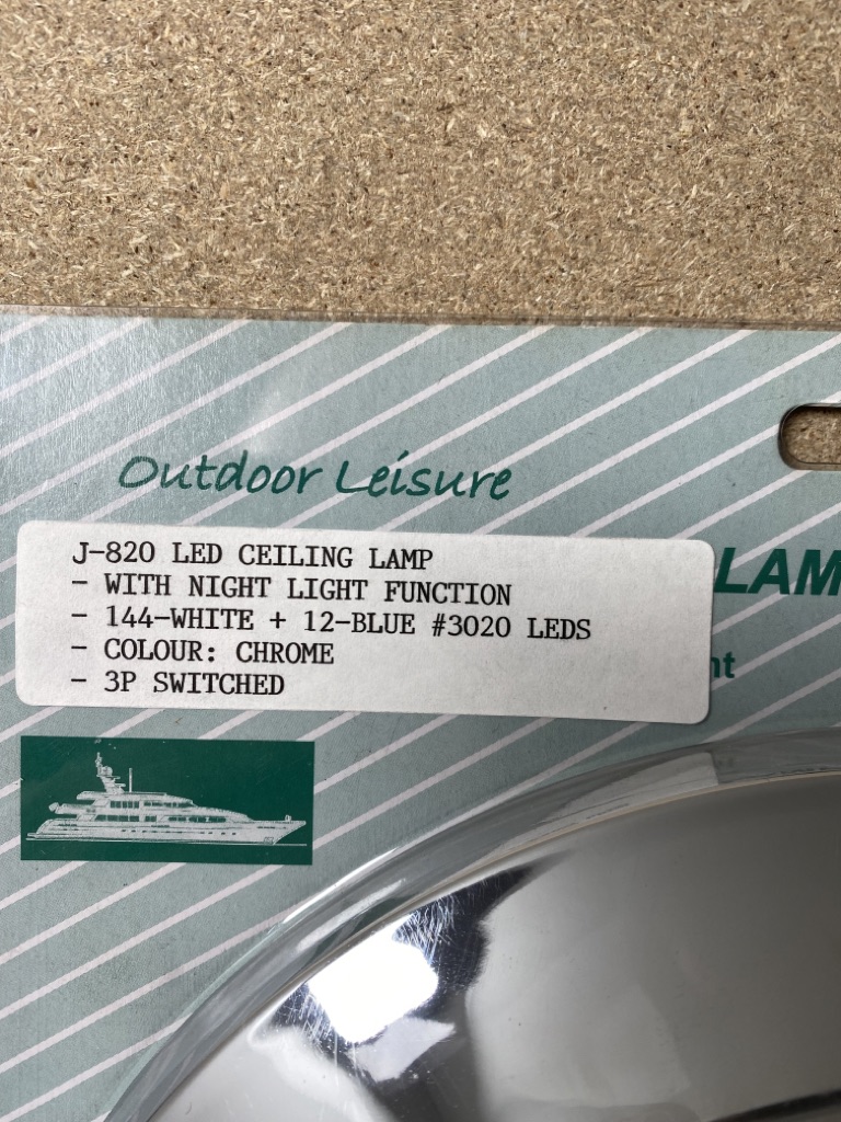 Outdoor Leisure LED Ceiling Lampe chrome