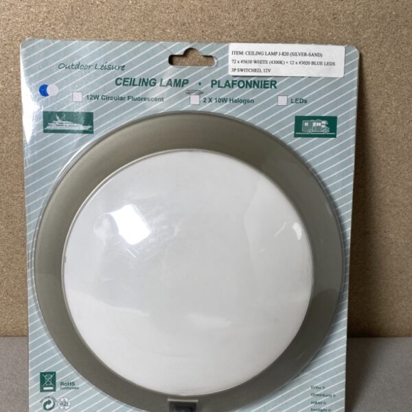 Outdoor Leisure LED Ceiling Lampe silber-Sand