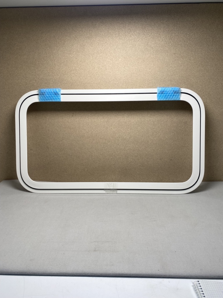 Klappenrahmen für Serviceklappe 430x800mm RAL 9010 Alu pulverbeschichtet
