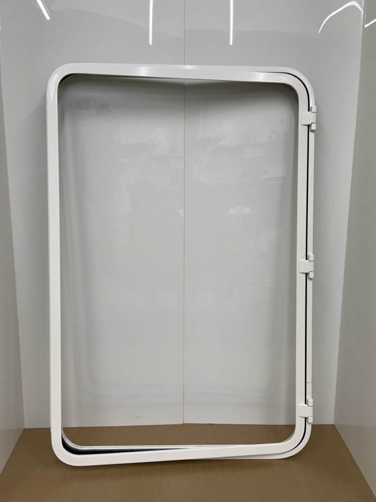 Klappenrahmen für Serviceklappe 800x1205 RAL 9010 Alu pulverbeschichtet